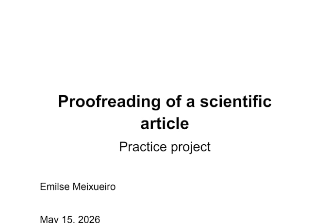 professional editing of scientific texts